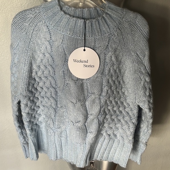 WEEKEND STORIES Ansel Cable Pullover chunky sweater - Picture 2 of 12